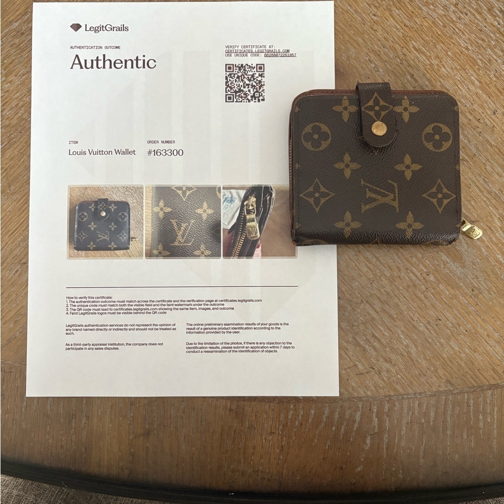 Vintage Louis Vuitton Bifold Compact Wallet - COA included - Picture 15 of 15